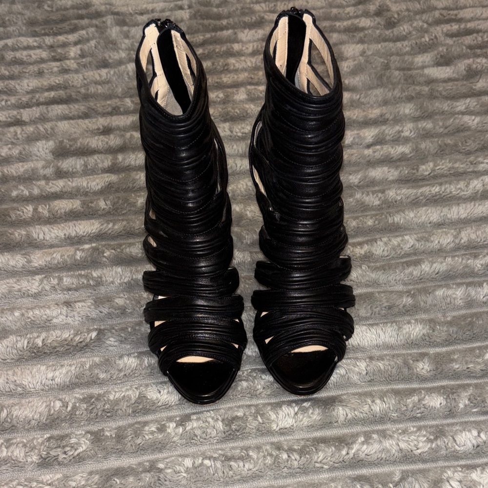 Christian Louboutin Black Strappy Heels